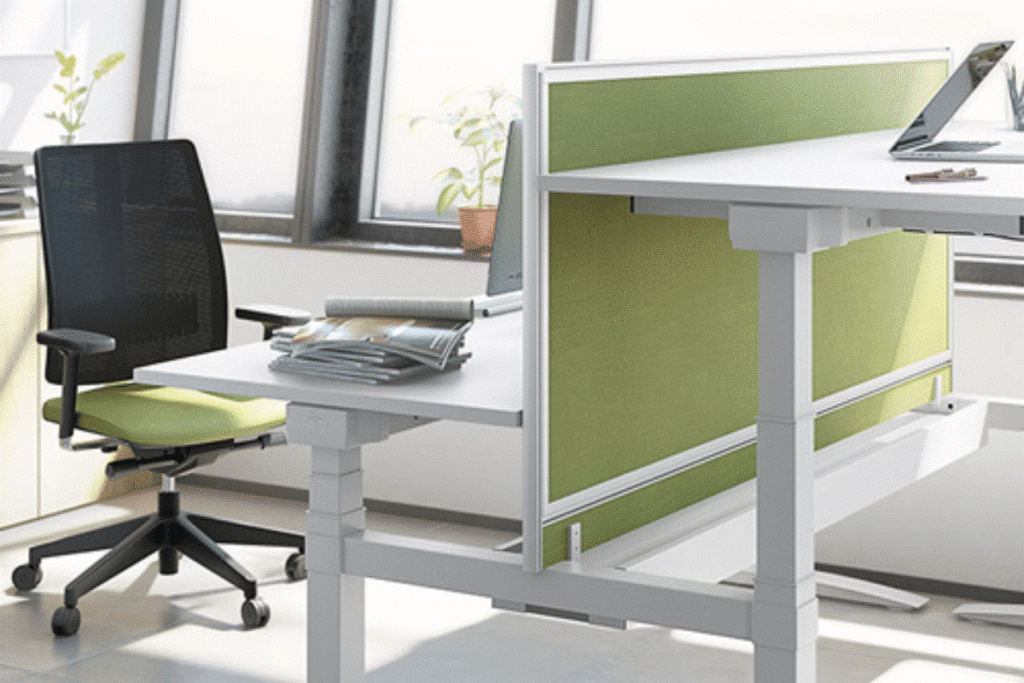 Height-adjustable desk for ergonomic office setup