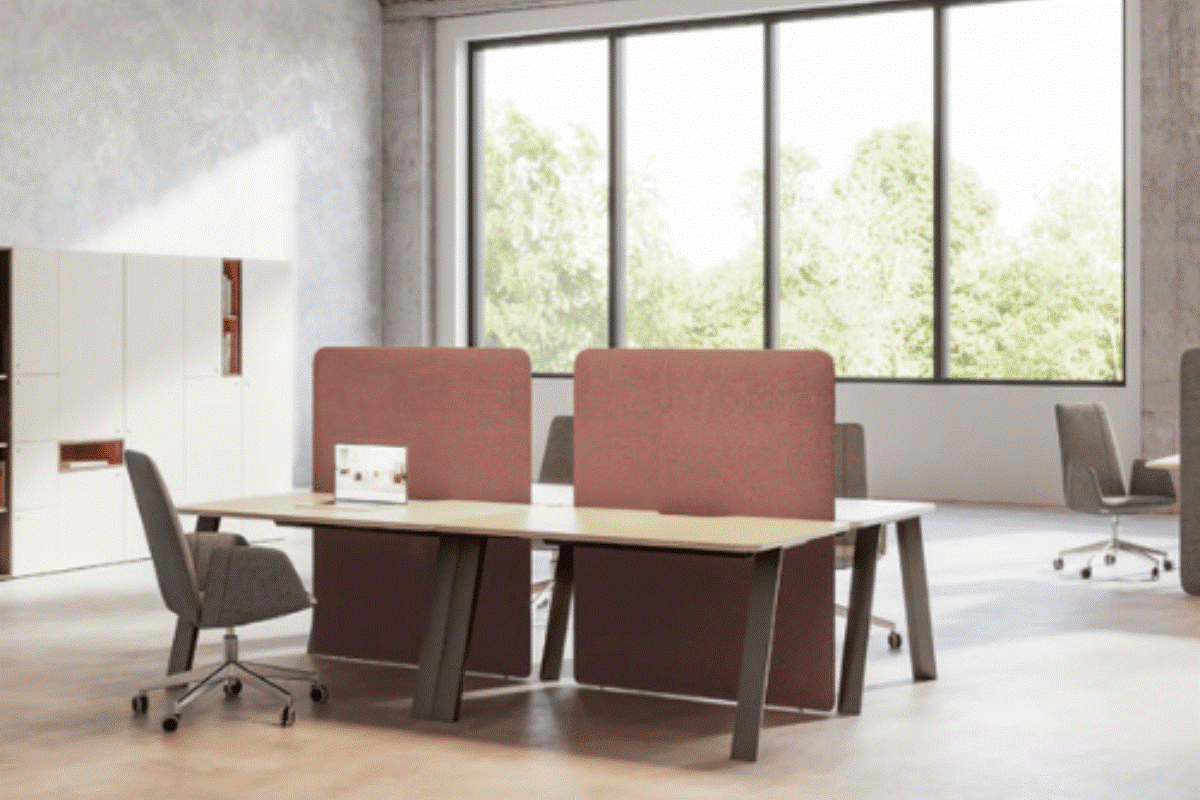 Height adjustable desk for modern office workspace in Dubai
