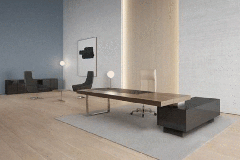 Luxury office furniture in Dubai executive desk design
