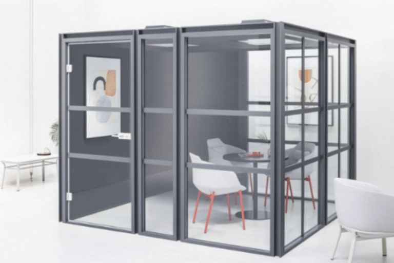 Luxury soundproof office pod for focused work