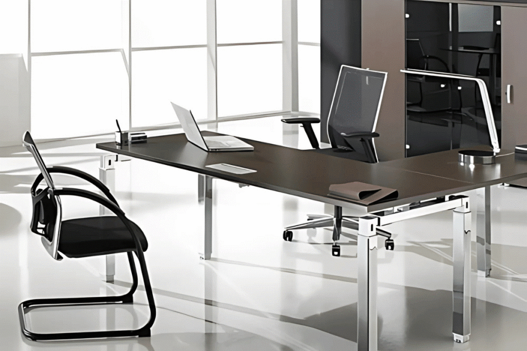 Modern office desks in Dubai