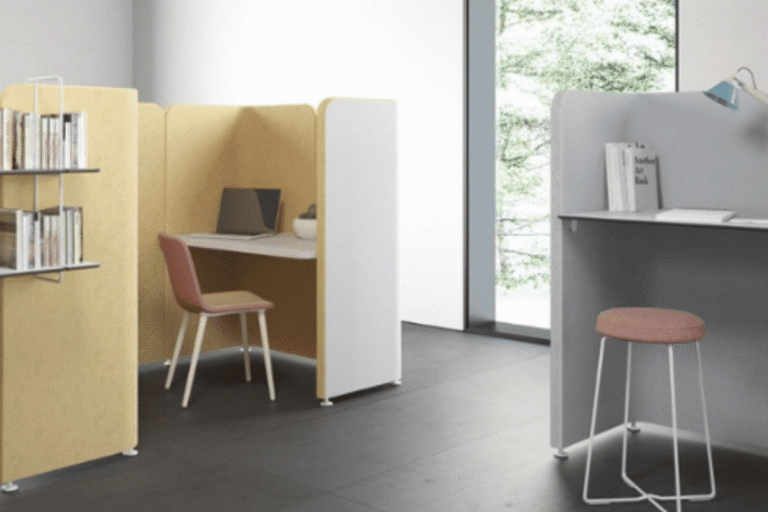 Private executive office setup with luxury office furniture in Dubai workplace